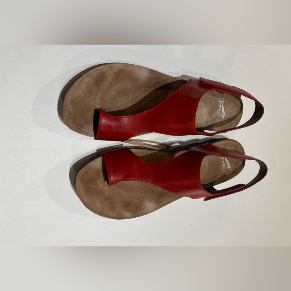 Dansko Reece Women Leather Slingback Toe-Loop Sandals size 10 (40) support shoe - Picture 9 of 9
